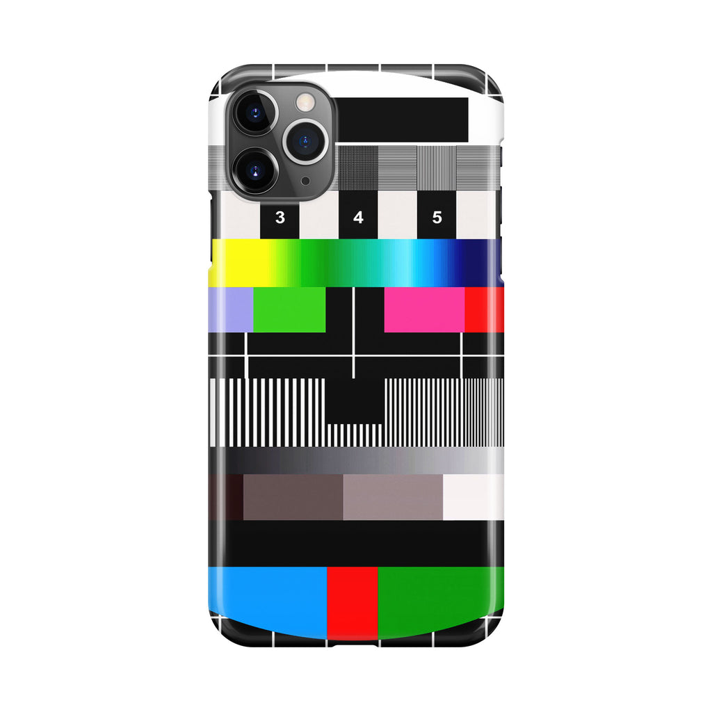 Scheme Pause TV Colorful Mesh iPhone 11 Pro Case