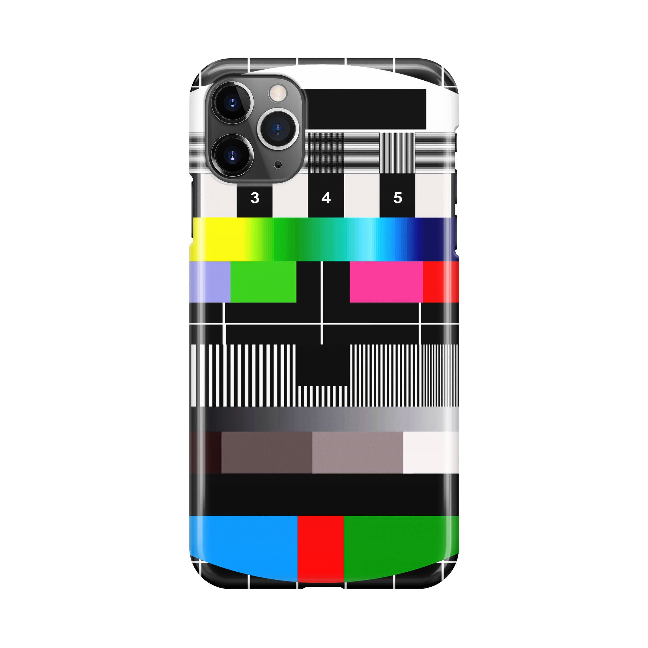 Scheme Pause TV Colorful Mesh iPhone 11 Pro Case