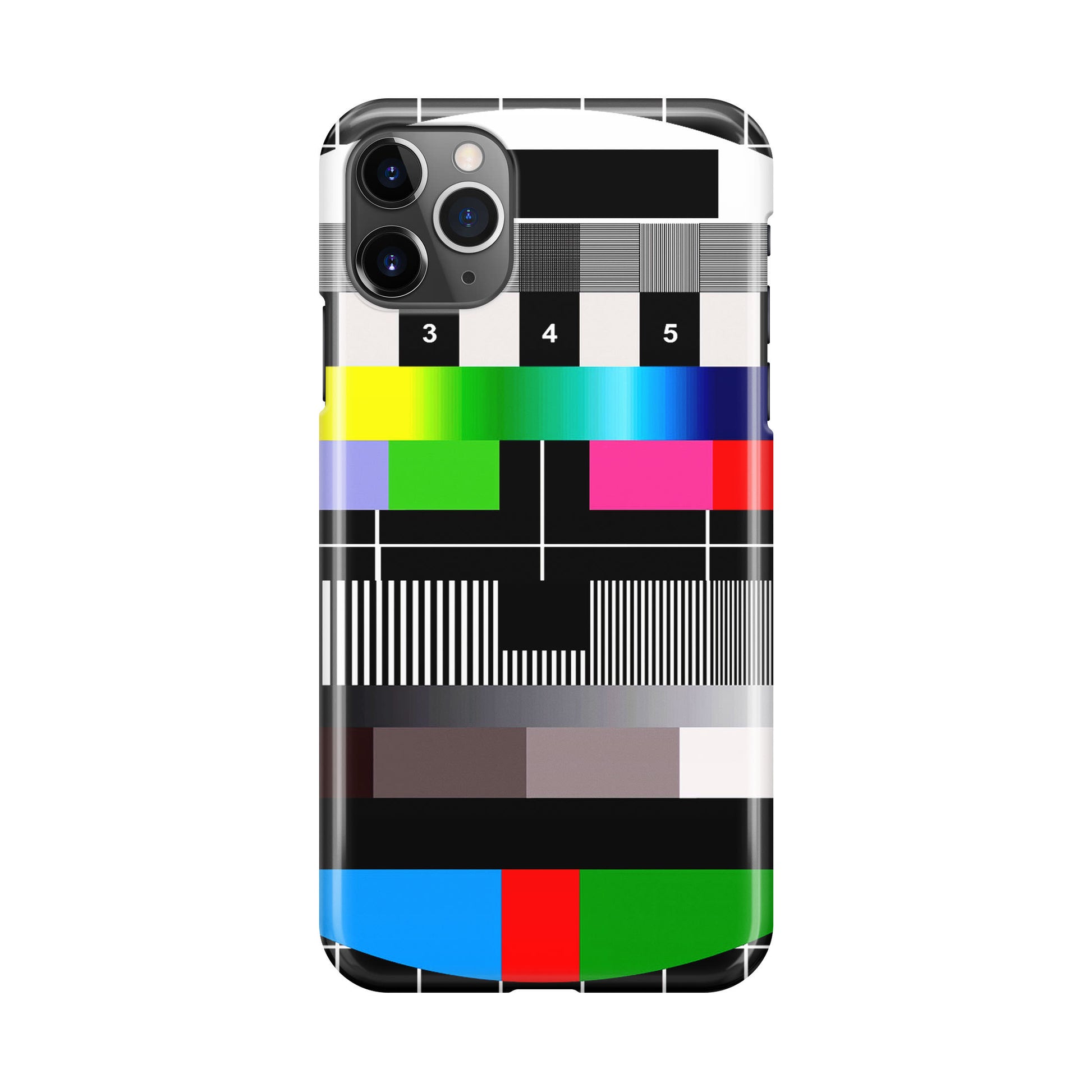 Scheme Pause TV Colorful Mesh iPhone 11 Pro Max Case