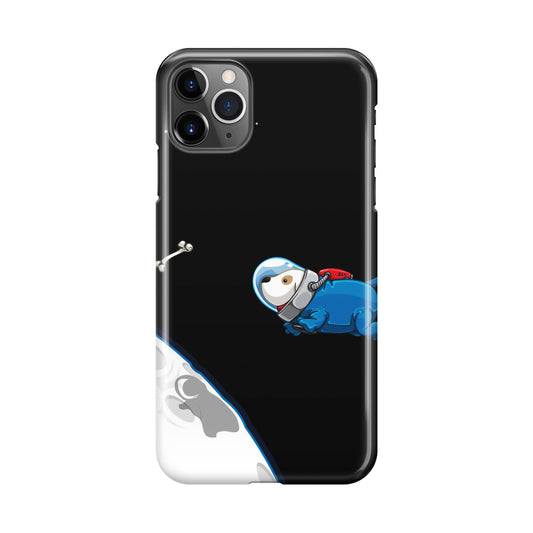 Space Dog Chasing A Bone iPhone 11 Pro Case