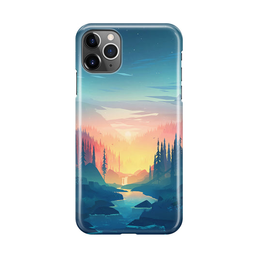 Sunset at The River iPhone 11 Pro Case