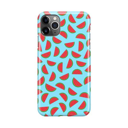 Watermelon Fruit Pattern Blue iPhone 11 Pro Case