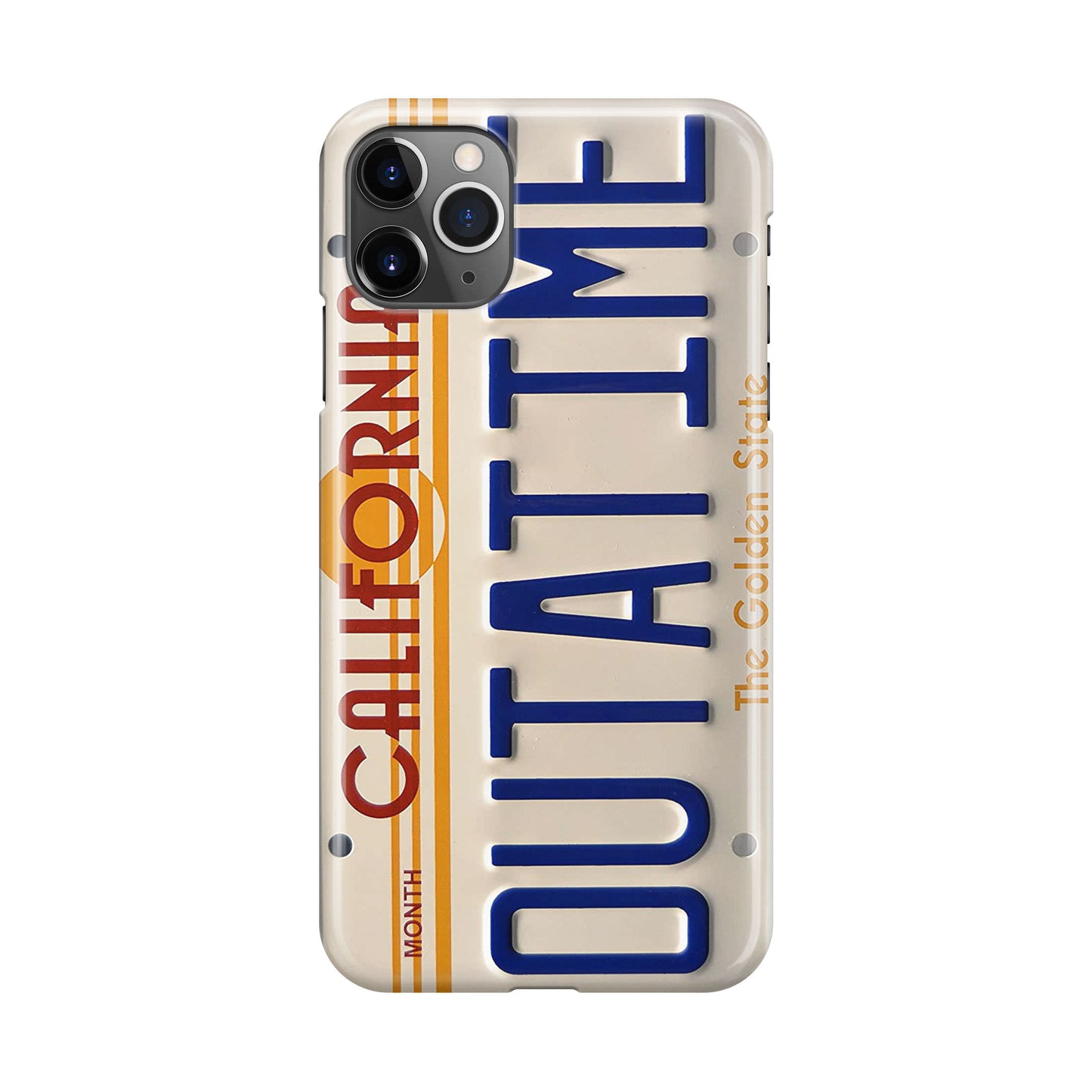 Back to the Future License Plate Outatime iPhone 11 Pro Max Case