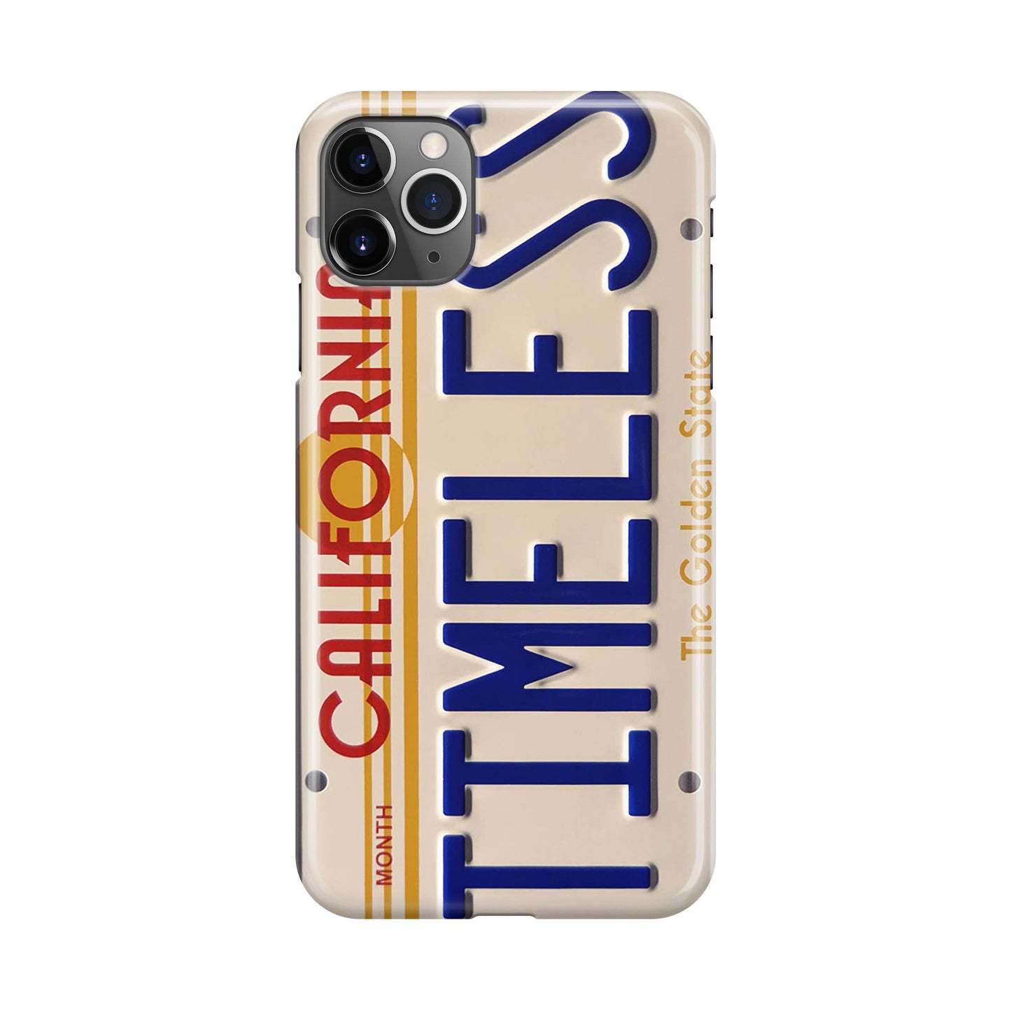 Back to the Future License Plate Timeless iPhone 11 Pro Case