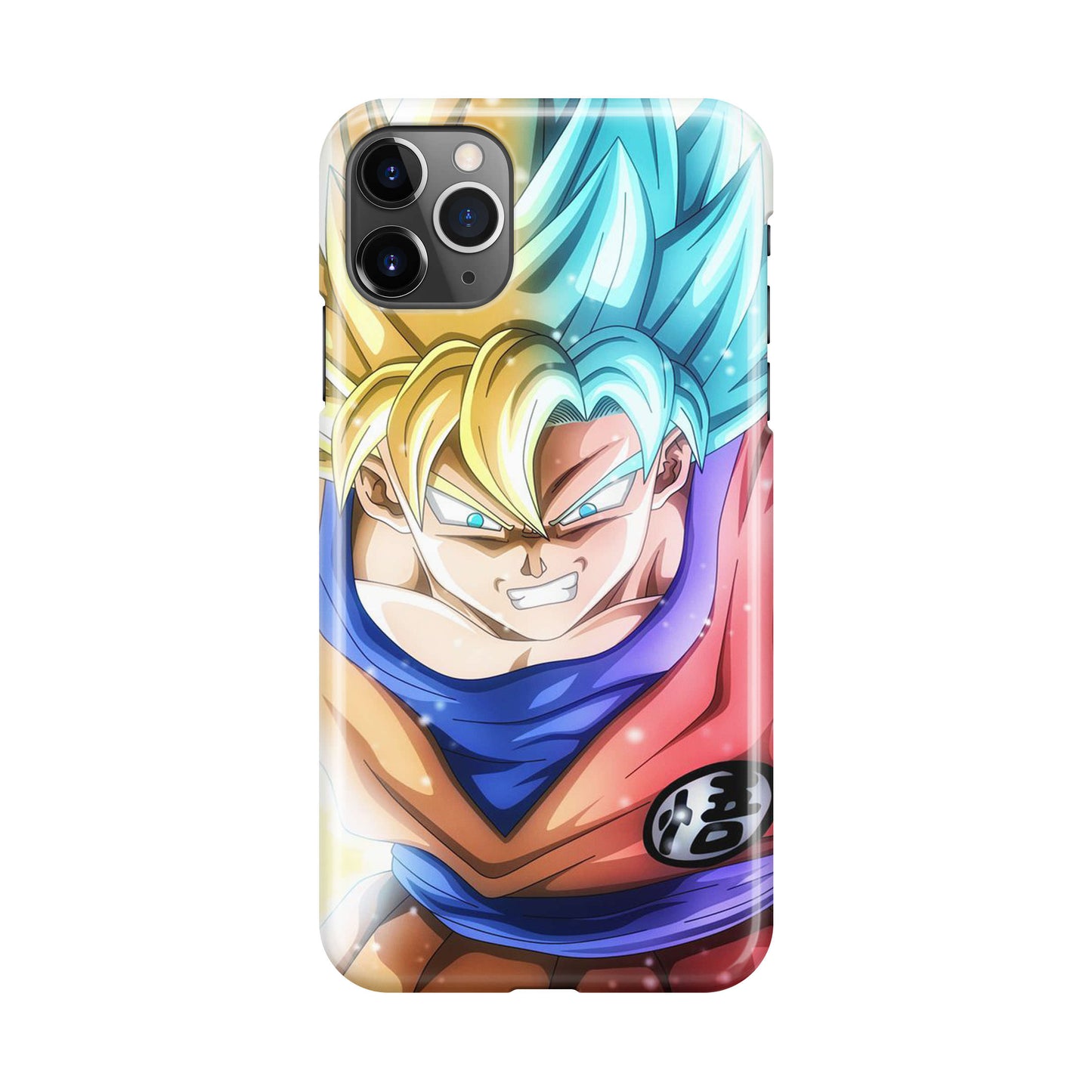 Goku SSJ 1 to SSJ Blue iPhone 11 Pro Case