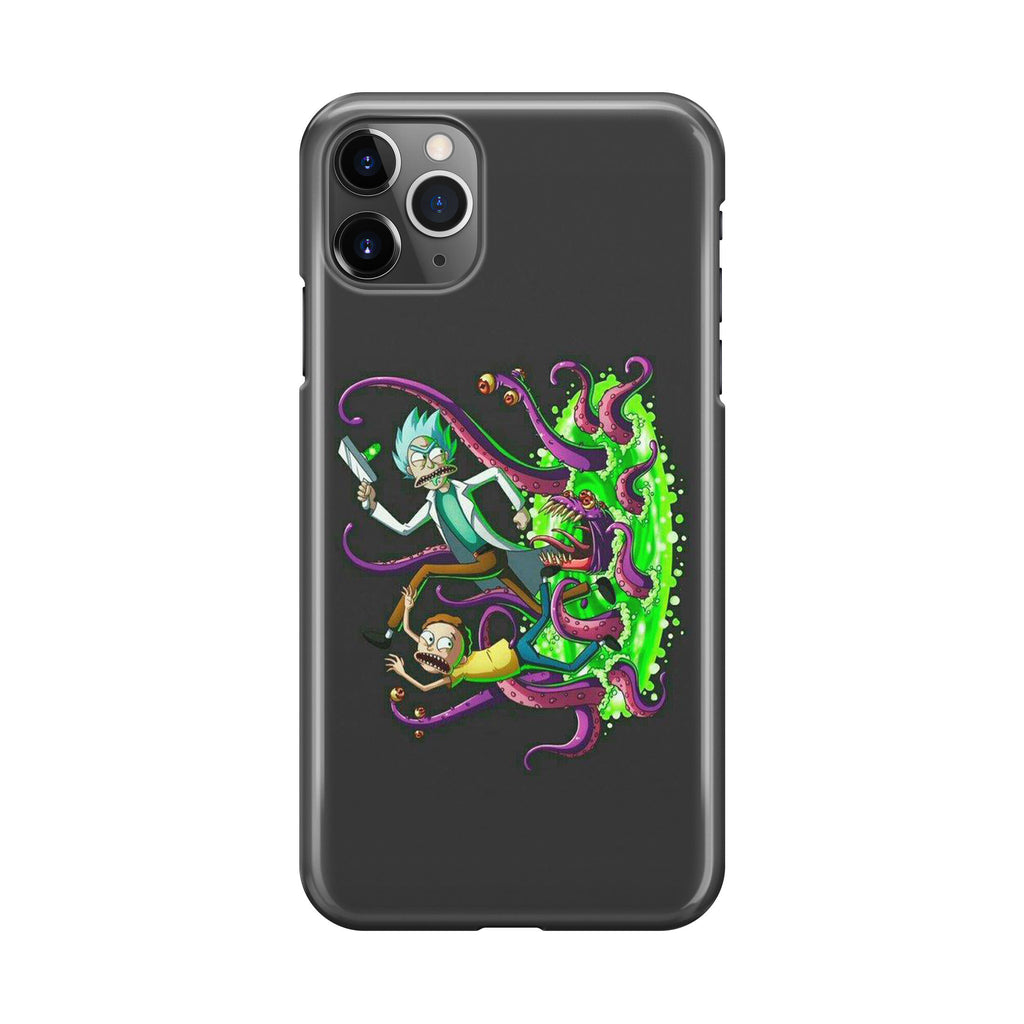 Rick And Morty Pass Through The Portal iPhone 11 Pro Case