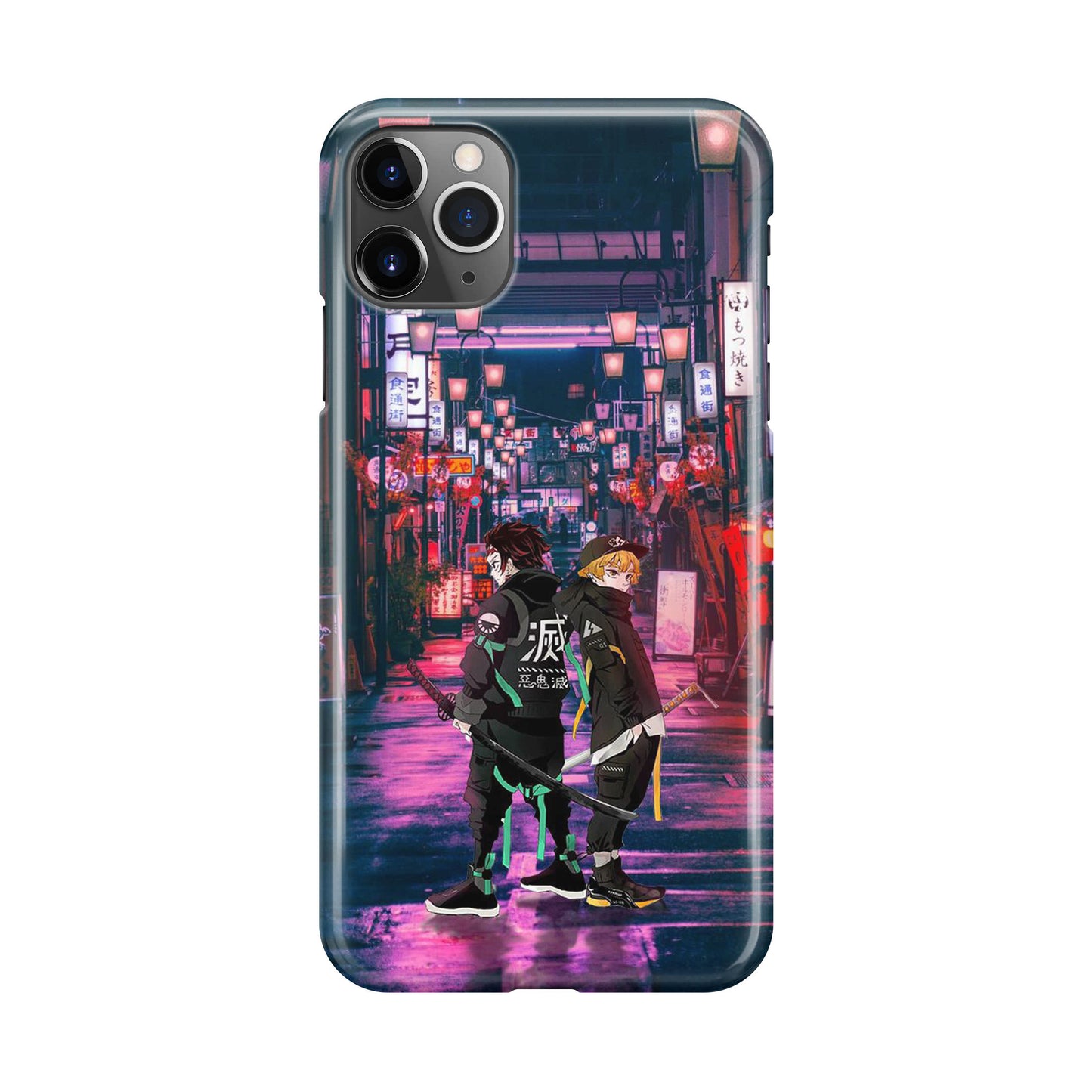 Tanjir0 And Zenittsu in Style iPhone 11 Pro Max Case