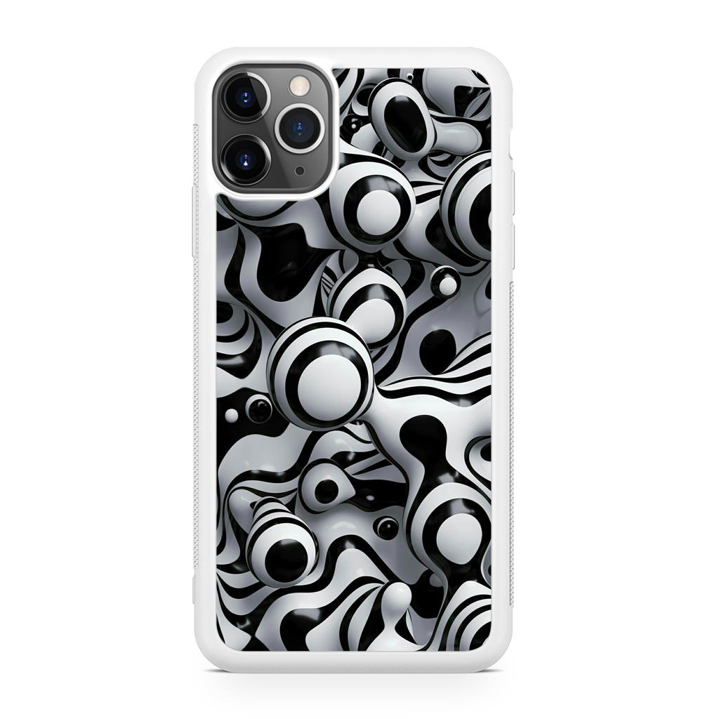Abstract Art Black White iPhone 11 Pro Max Case