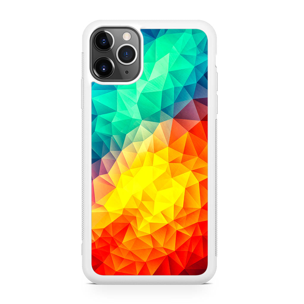 Abstract Multicolor Cubism Painting iPhone 11 Pro Case