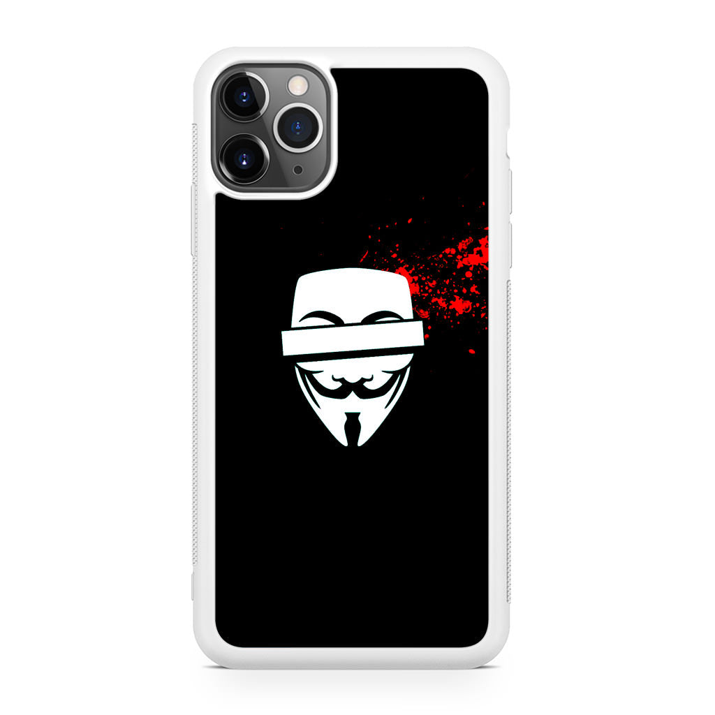 Anonymous Blood Splashes iPhone 11 Pro Case