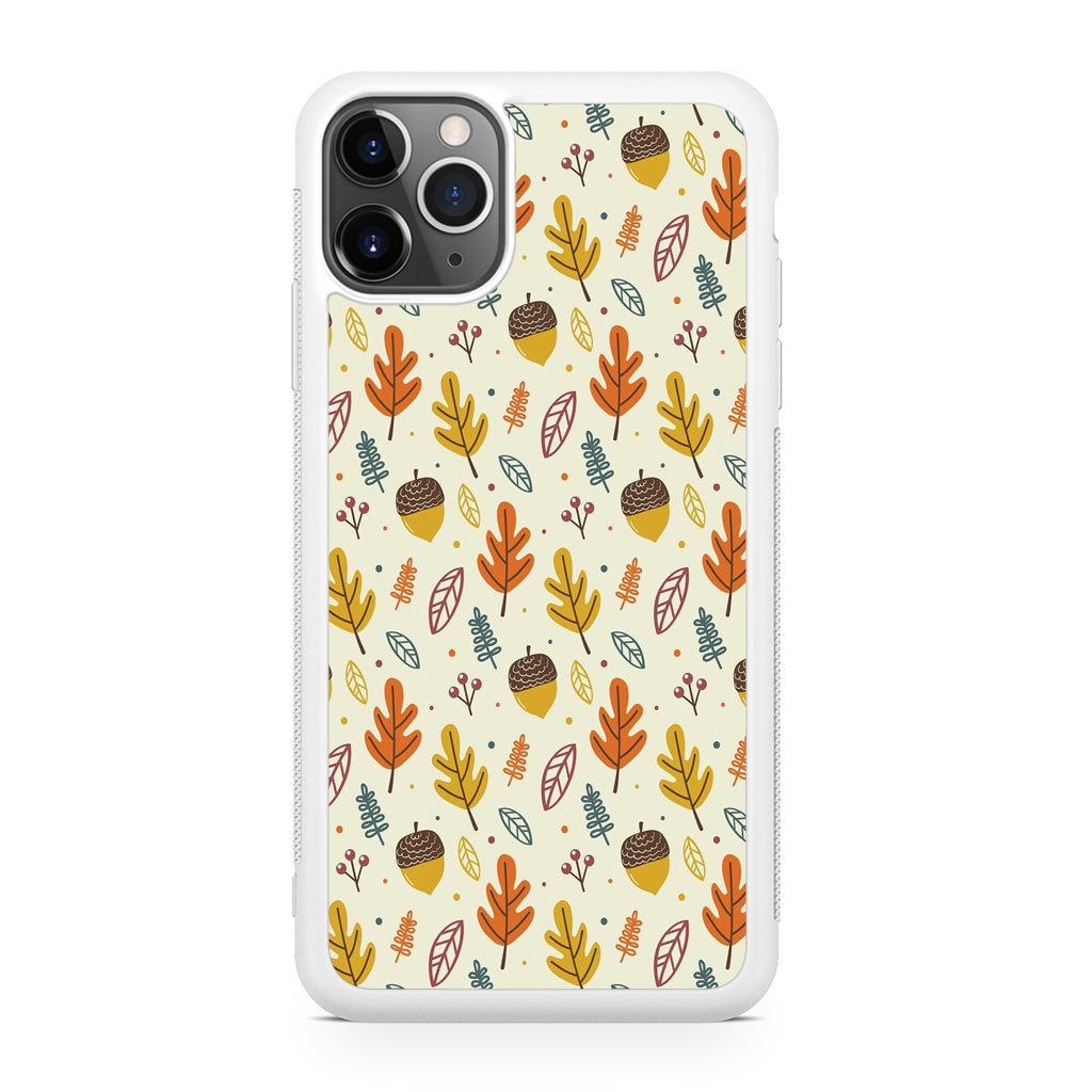 Autumn Things Pattern iPhone 11 Pro Case