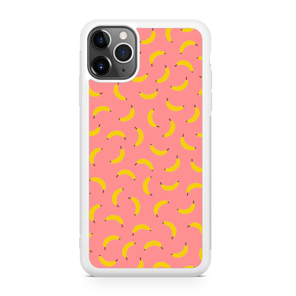 Bananas Fruit Pattern Pink iPhone 11 Pro Case