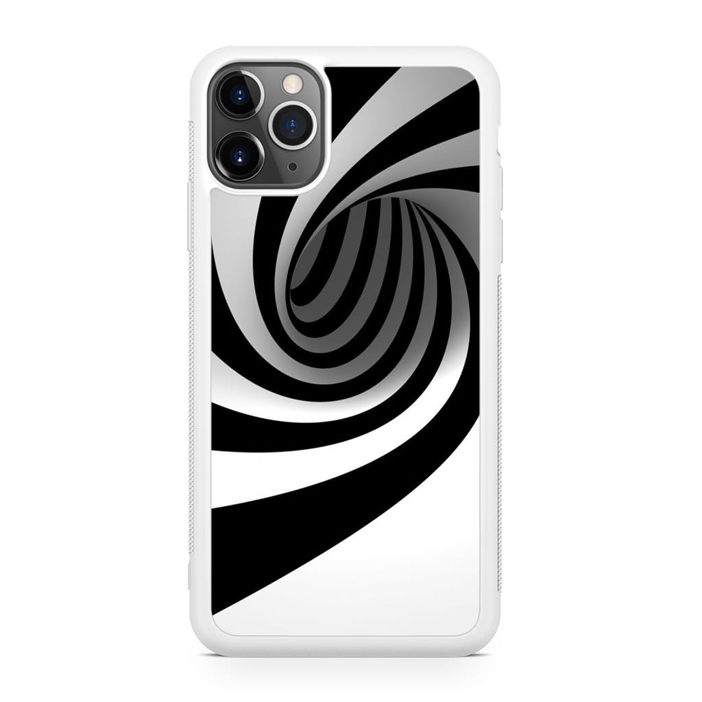 Black and White Twist iPhone 11 Pro Case