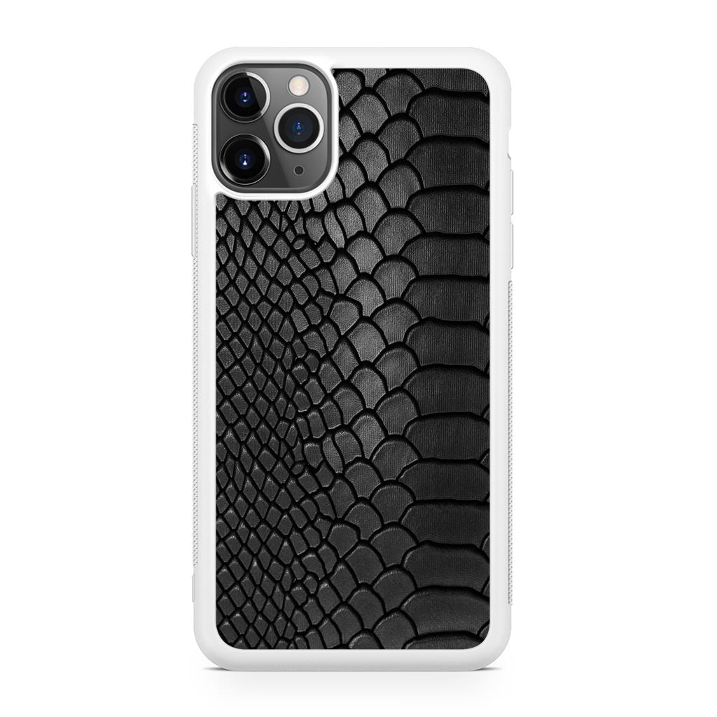 Black Snake Skin Texture iPhone 11 Pro Case