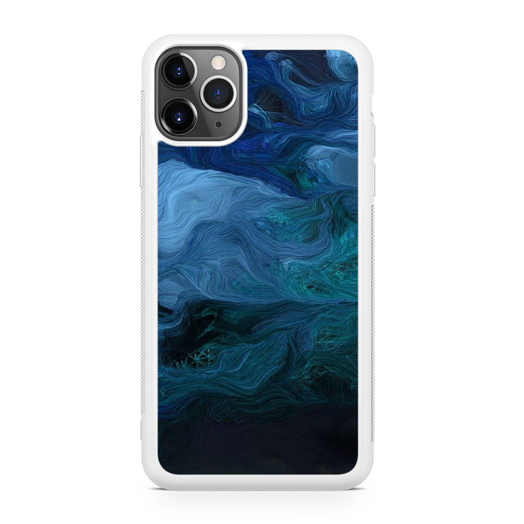 Blue Abstract Art iPhone 11 Pro Case