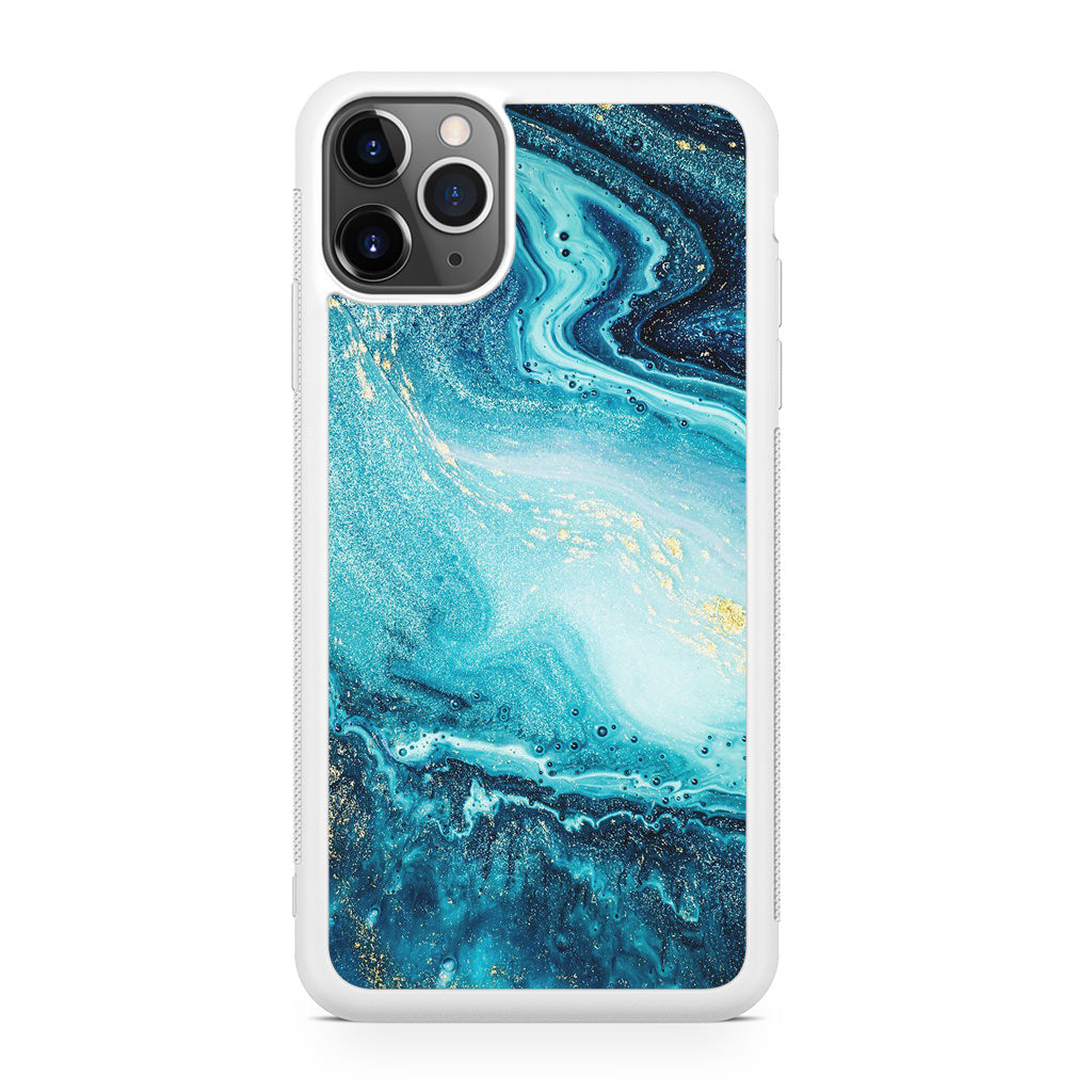 Blue Water Glitter iPhone 11 Pro Case