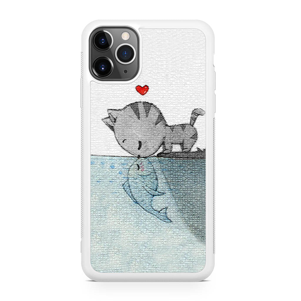 Cat Fish Kisses iPhone 11 Pro Case