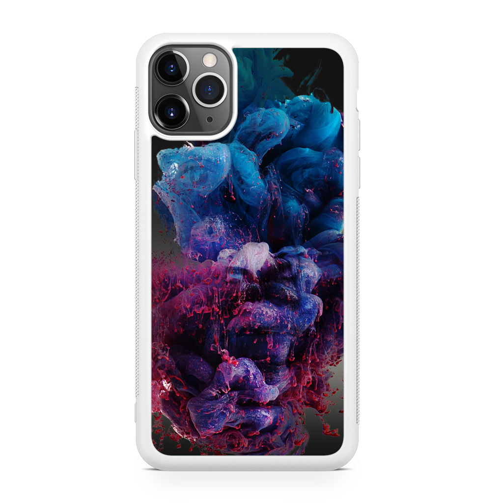 Colorful Dust Art on Black iPhone 11 Pro Max Case