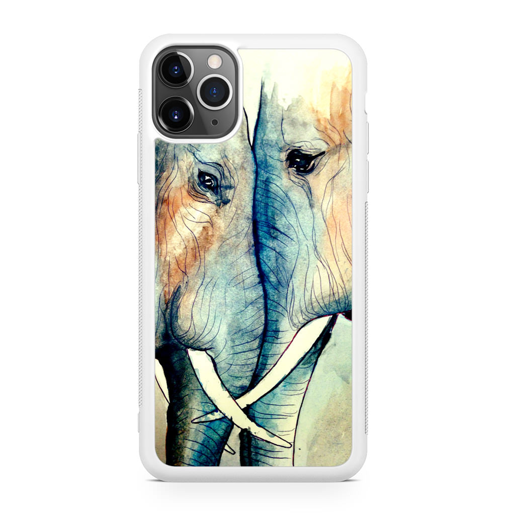 Elephants Sadness iPhone 11 Pro Case