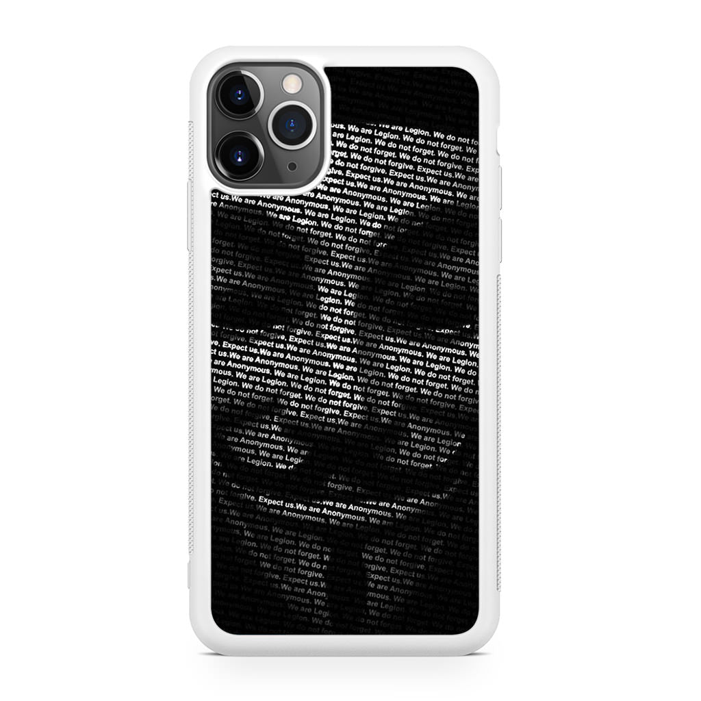 Guy Fawkes Mask Anonymous iPhone 11 Pro Case