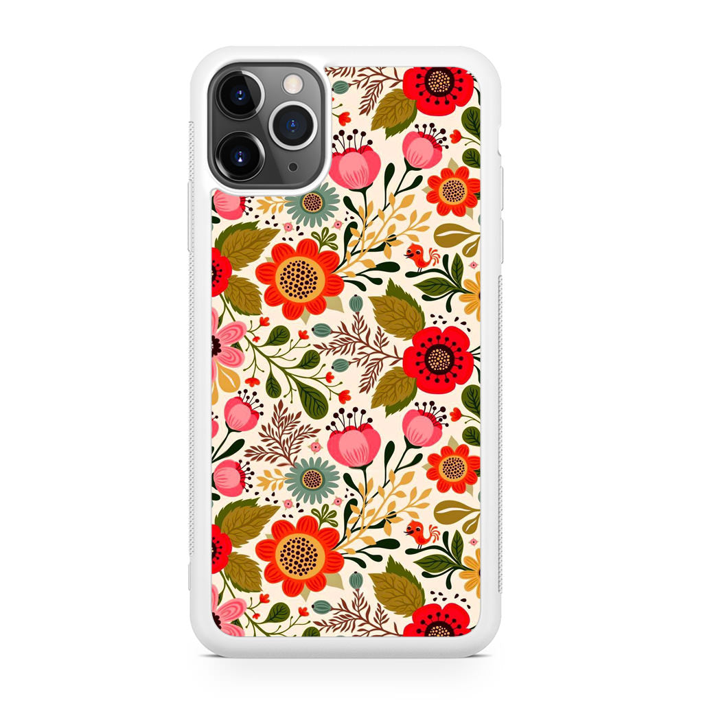 Hello Spring Pattern iPhone 11 Pro Case