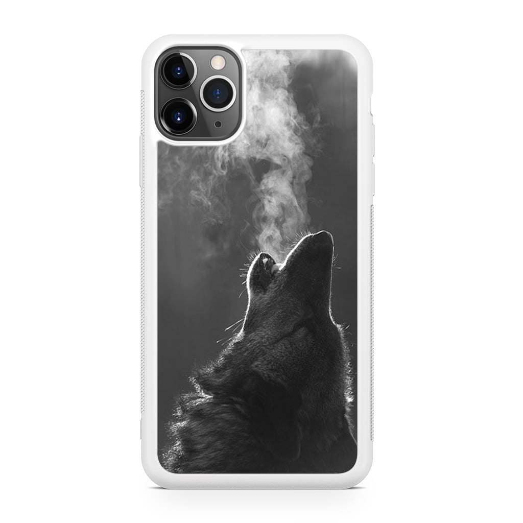 Howling Wolves Black and White iPhone 11 Pro Case