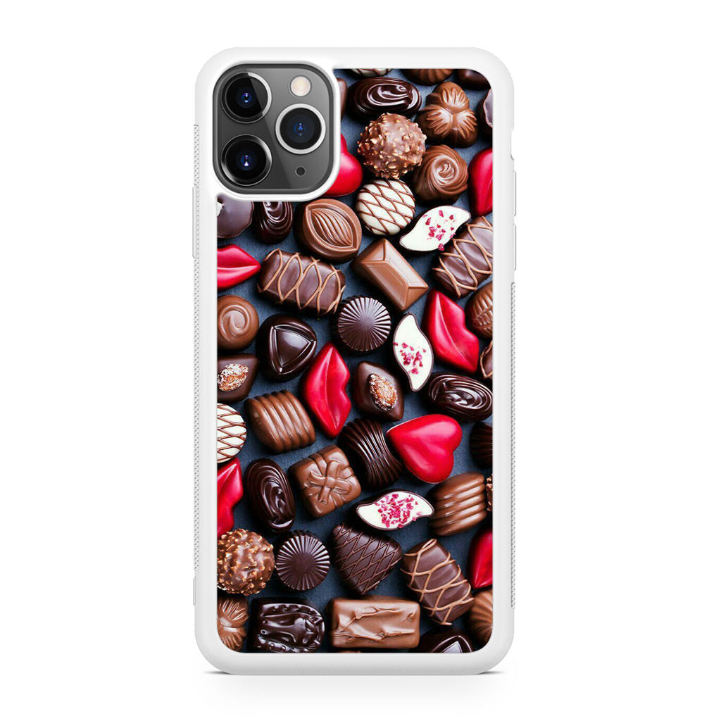 I Love Choco Pattern iPhone 11 Pro Case