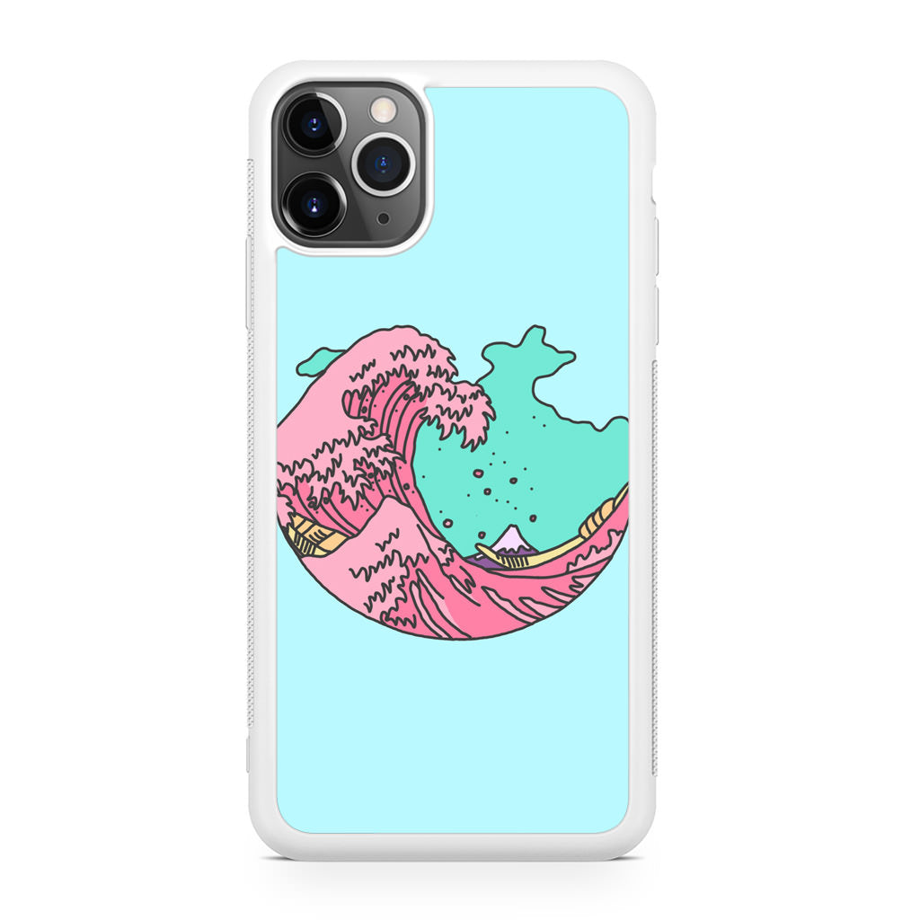 Japanese Pastel Wave iPhone 11 Pro Max Case