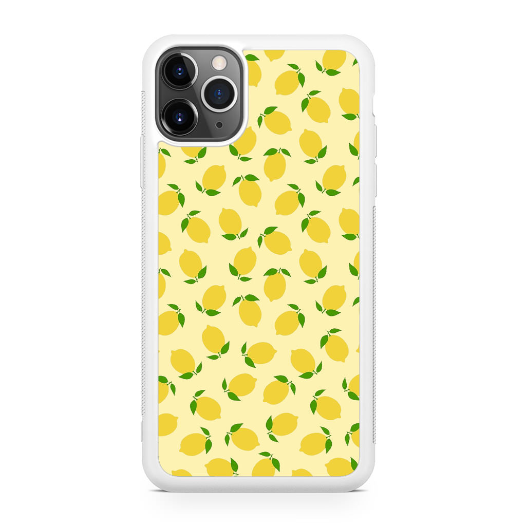 Lemons Fruit Pattern iPhone 11 Pro Case