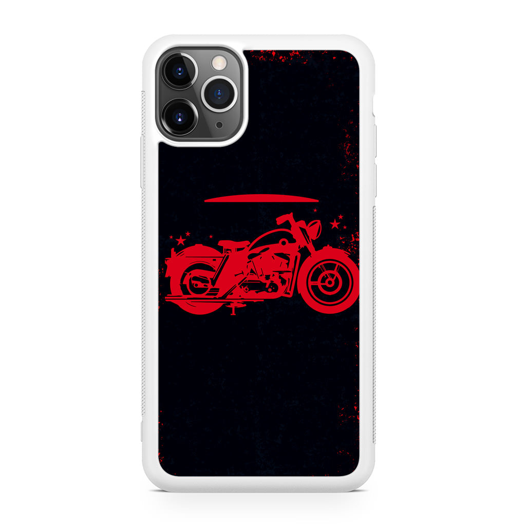 Motorcycle Red Art iPhone 11 Pro Case