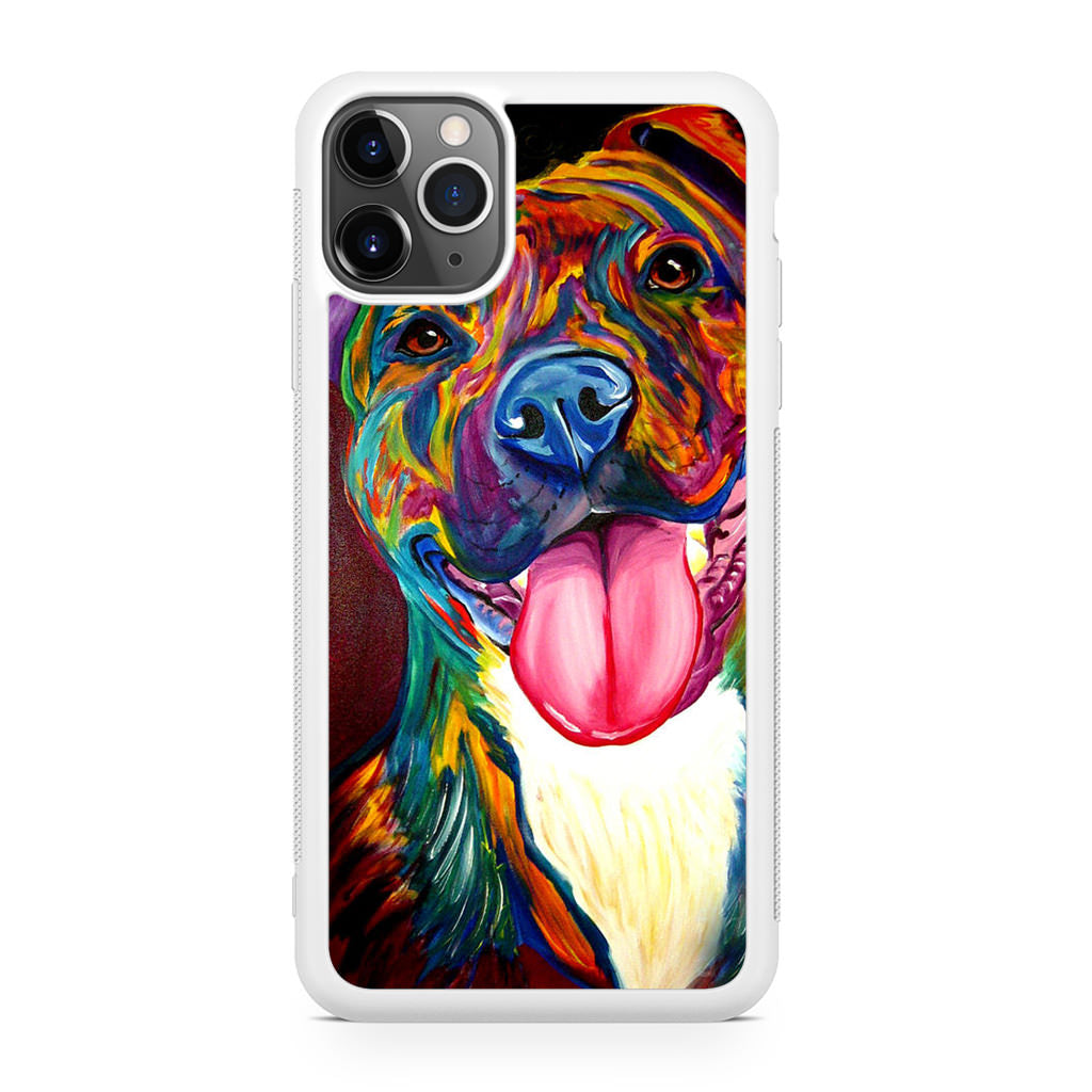 Pitbull Painting Art iPhone 11 Pro Case