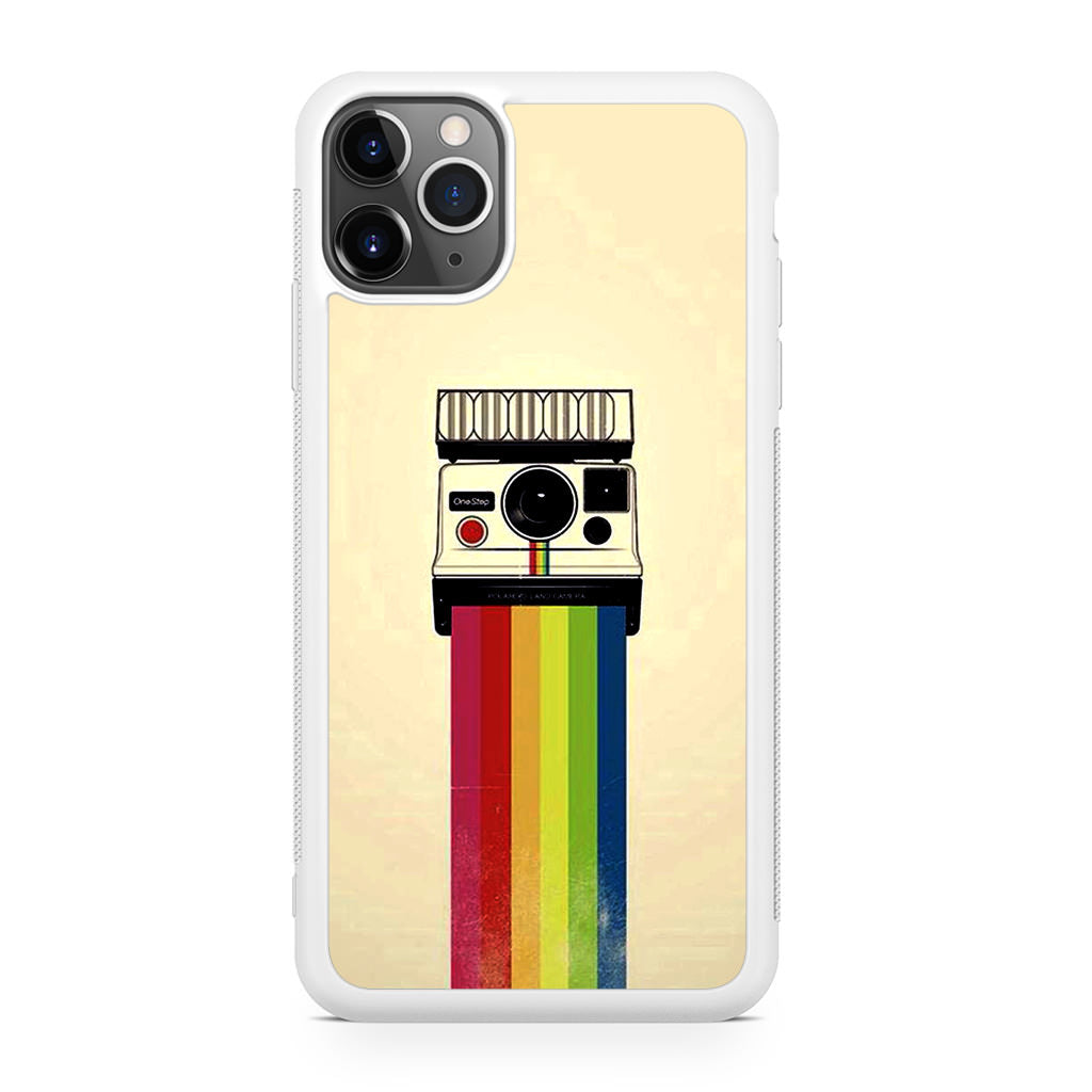 Polaroid Camera Colorful Rainbow iPhone 11 Pro Case
