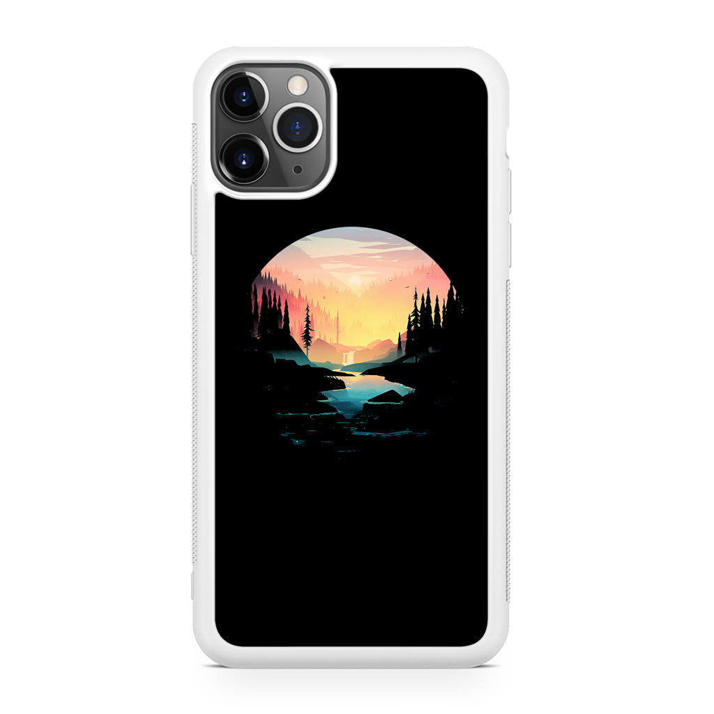 River Path at Dusk iPhone 11 Pro Case