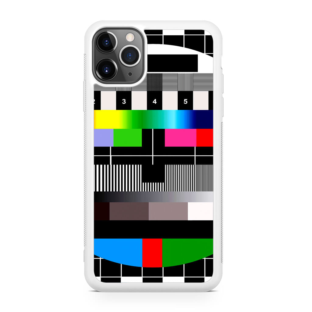 Scheme Pause TV Colorful Mesh iPhone 11 Pro Case