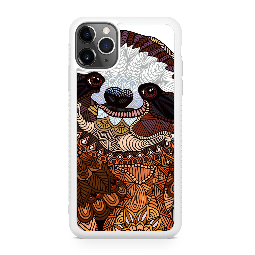 Sloth Ethnic Pattern iPhone 11 Pro Max Case