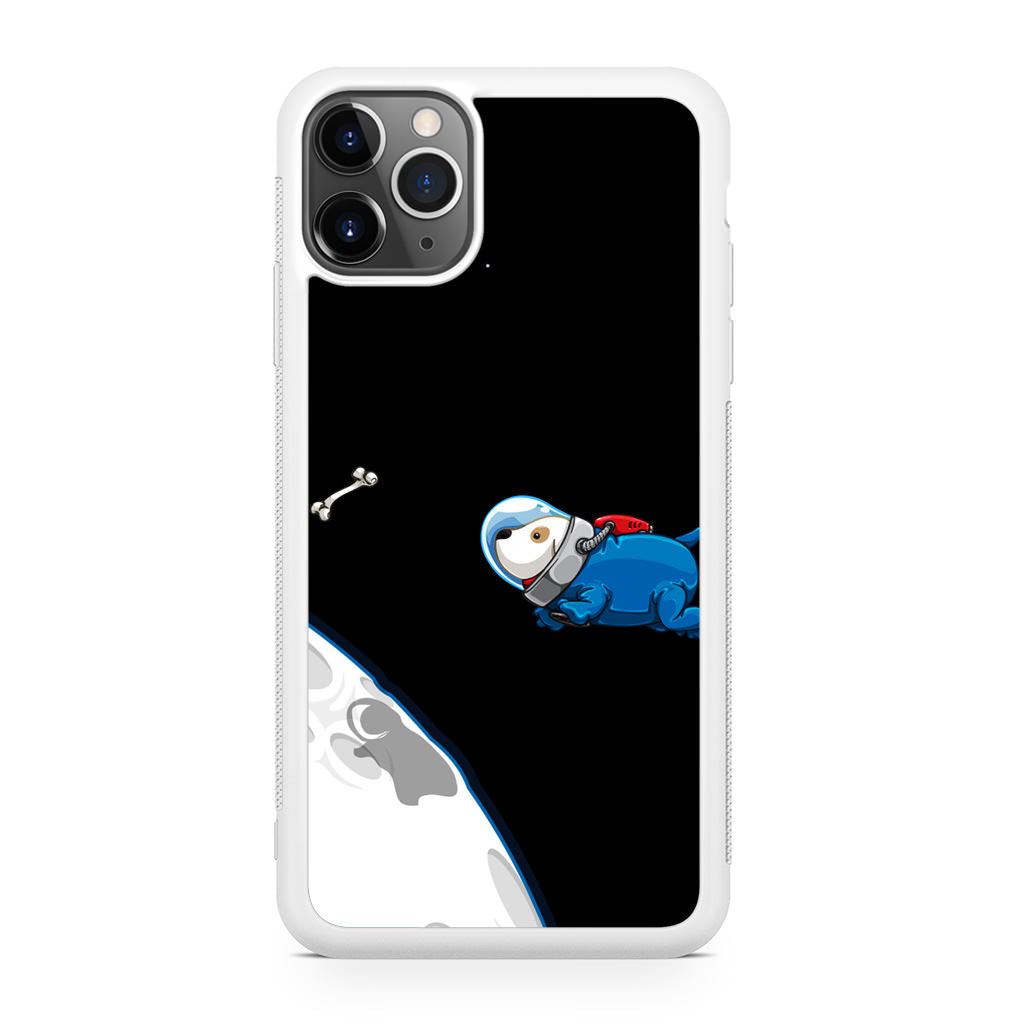 Space Dog Chasing A Bone iPhone 11 Pro Max Case