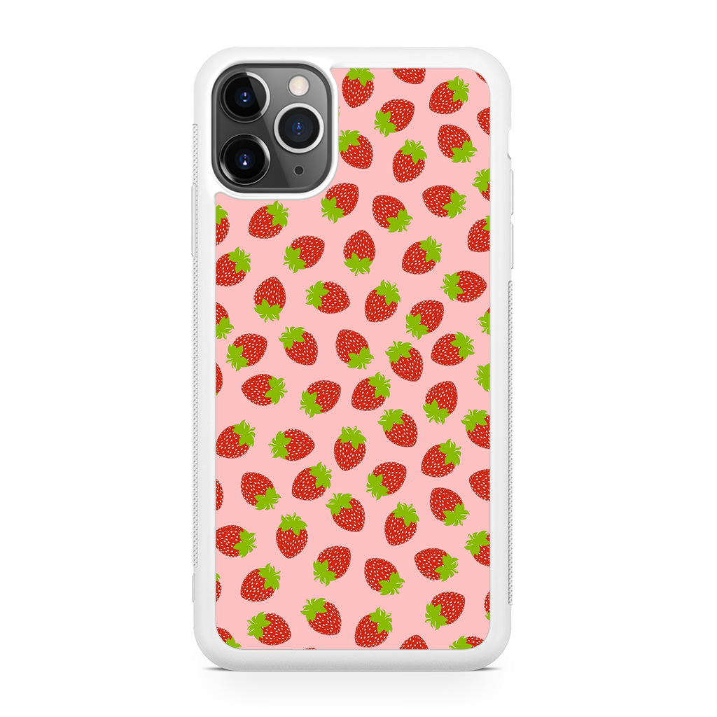 Strawberries Pattern iPhone 11 Pro Case