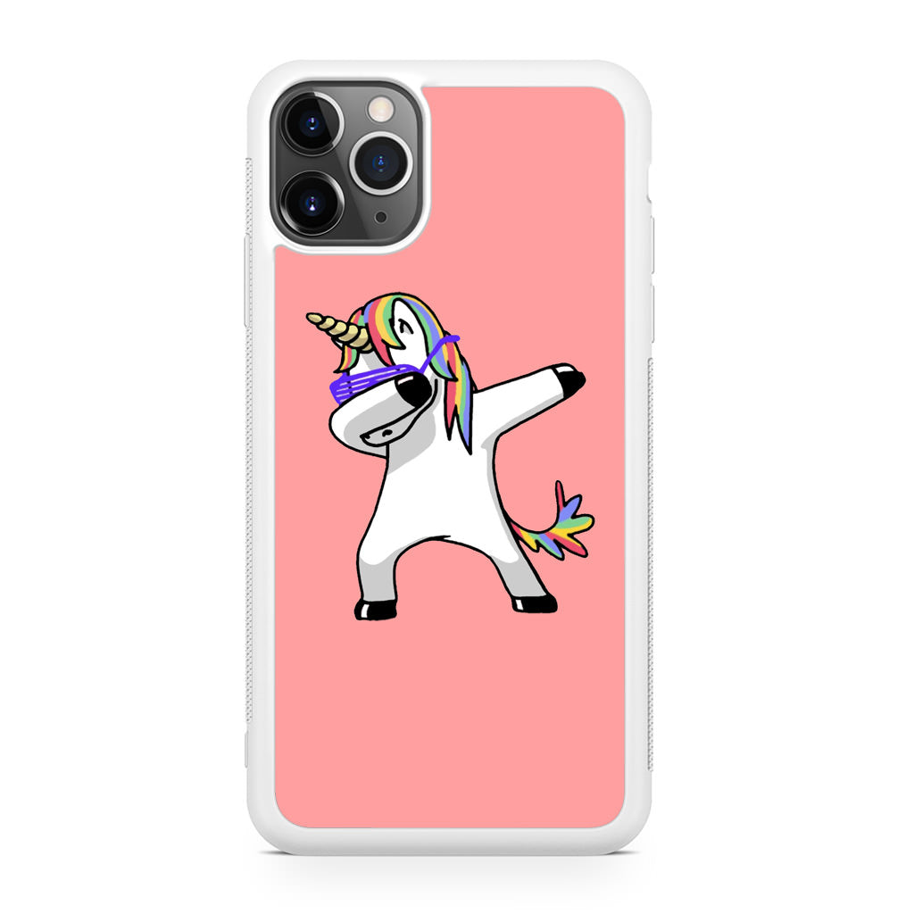 Unicorn Dabbing Pink iPhone 11 Pro Case