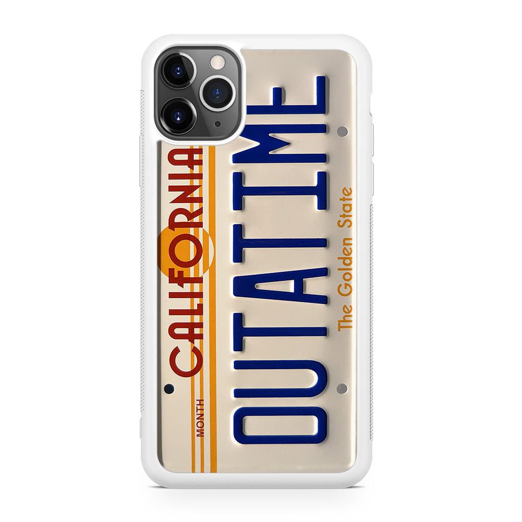 Back to the Future License Plate Outatime iPhone 11 Pro Case