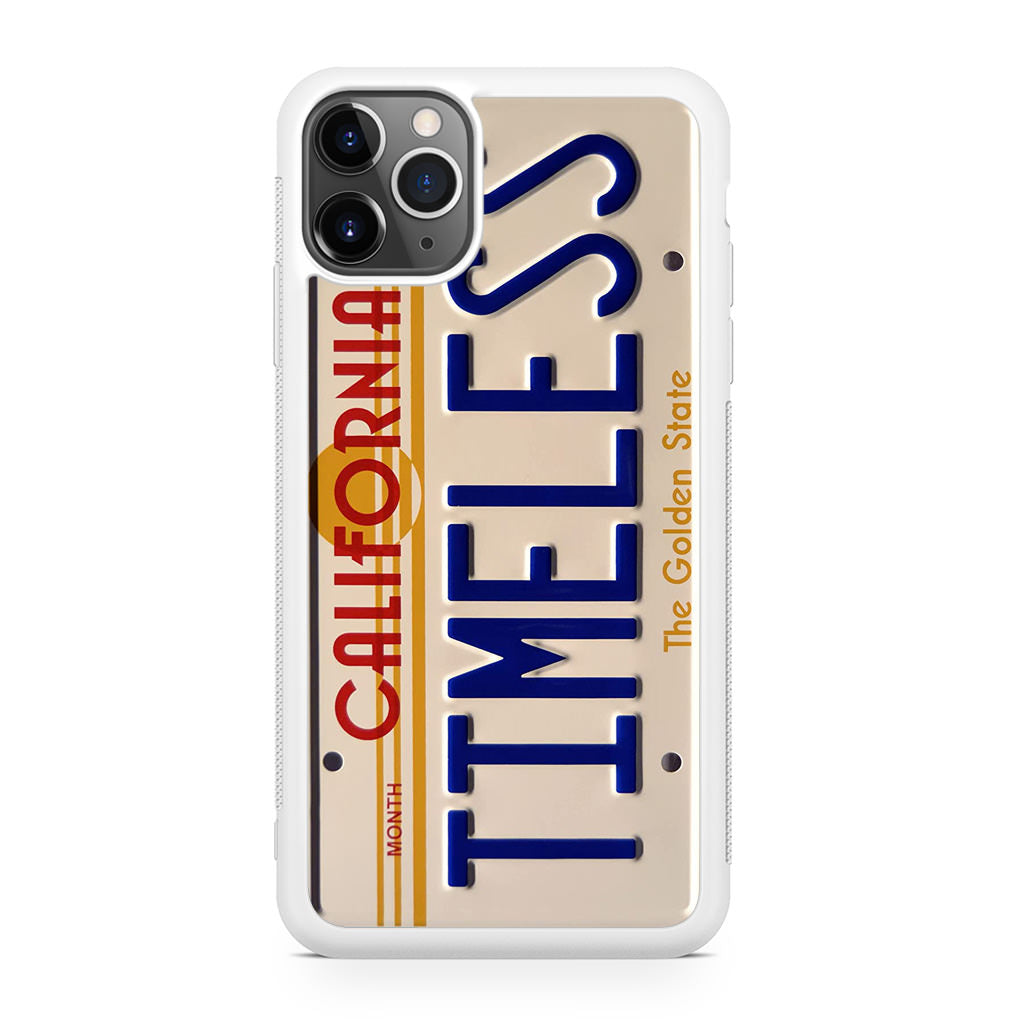 Back to the Future License Plate Timeless iPhone 11 Pro Case