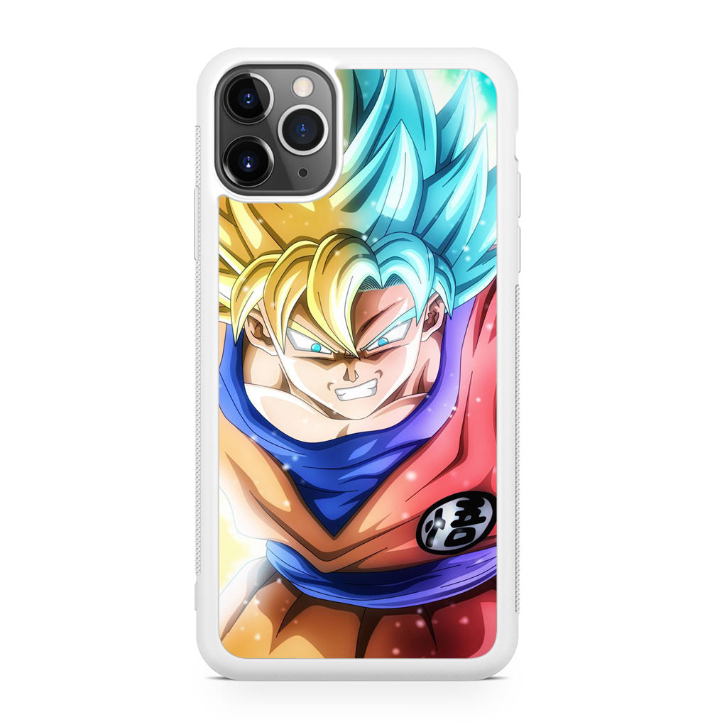 Goku SSJ 1 to SSJ Blue iPhone 11 Pro Max Case