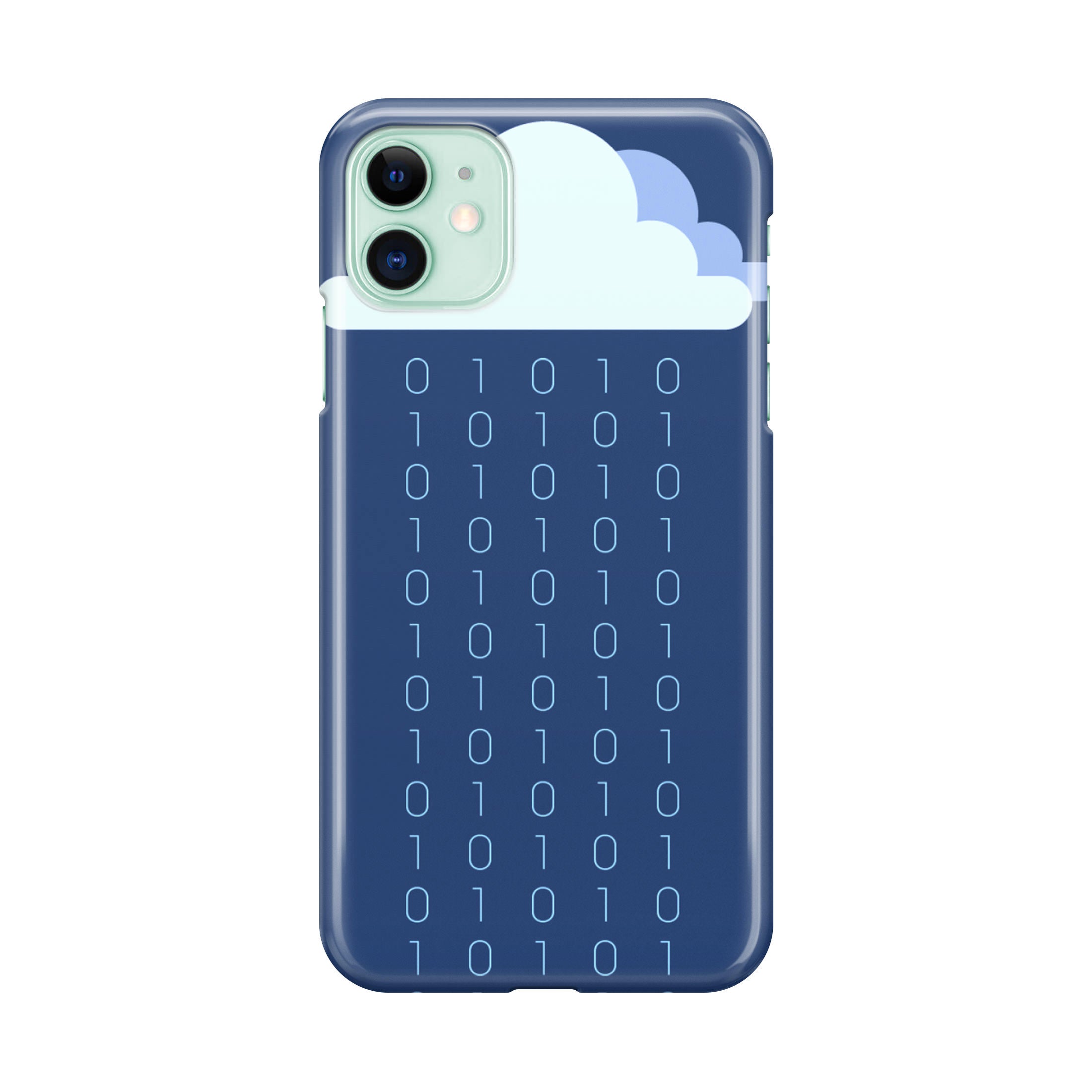 Abstract Binary Minimalist iPhone 12 Case