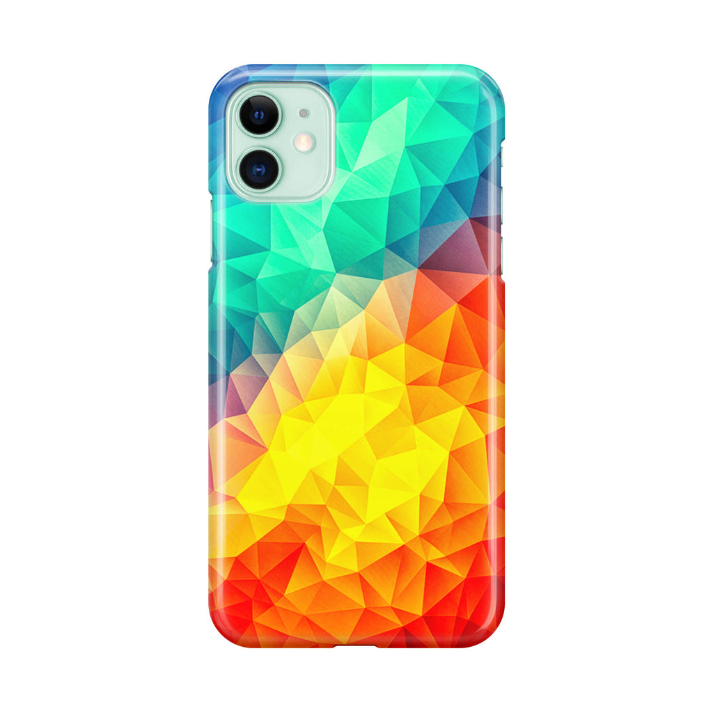 Abstract Multicolor Cubism Painting iPhone 12 mini Case