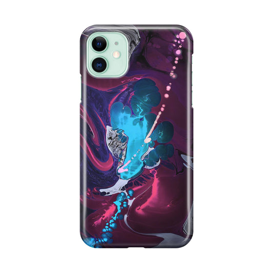 Abstract Purple Blue Art iPhone 11 Case