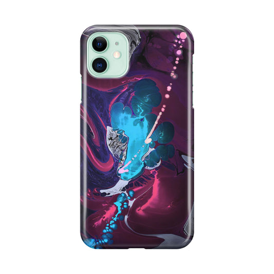 Abstract Purple Blue Art iPhone 12 Case