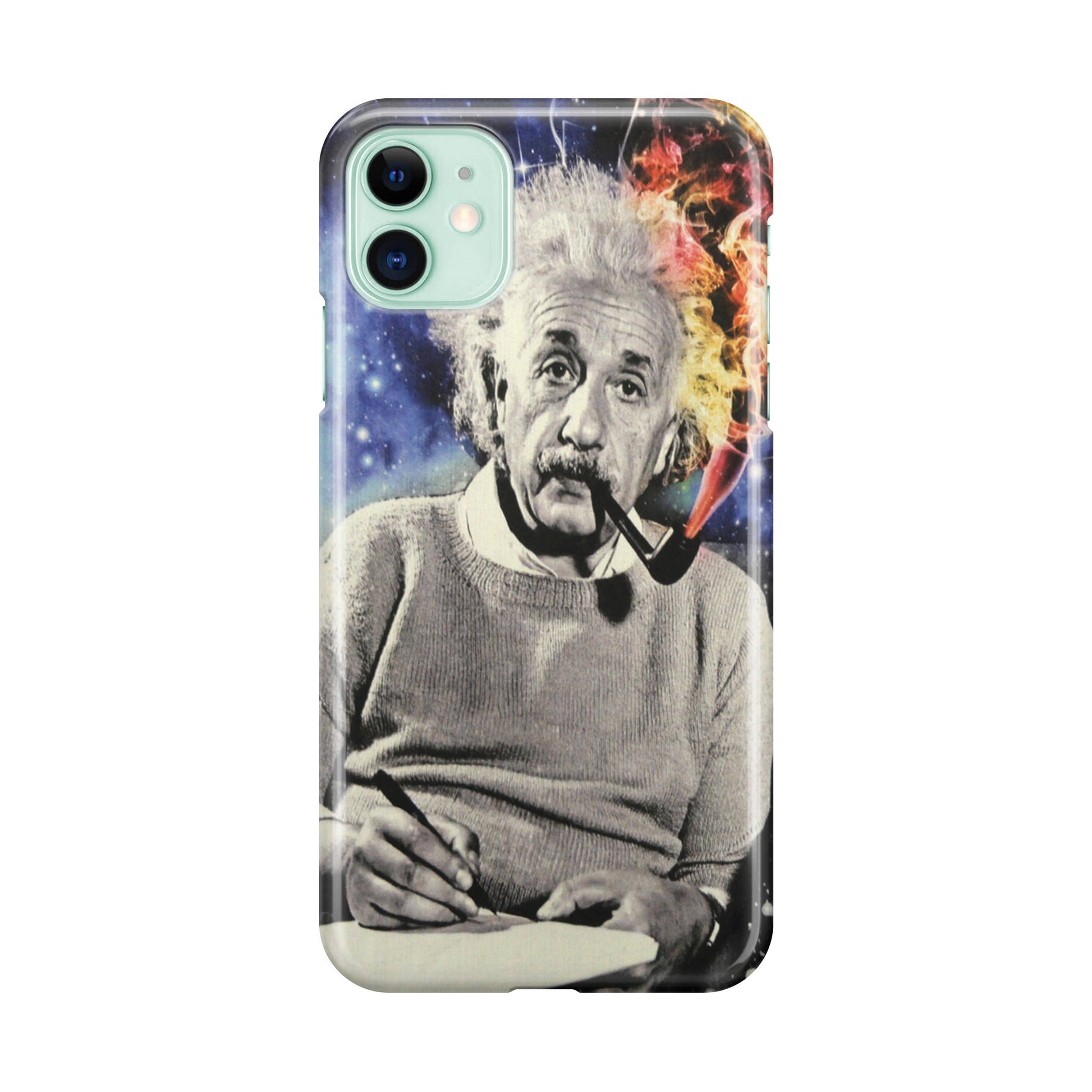 Albert Einstein Smoking iPhone 11 Case