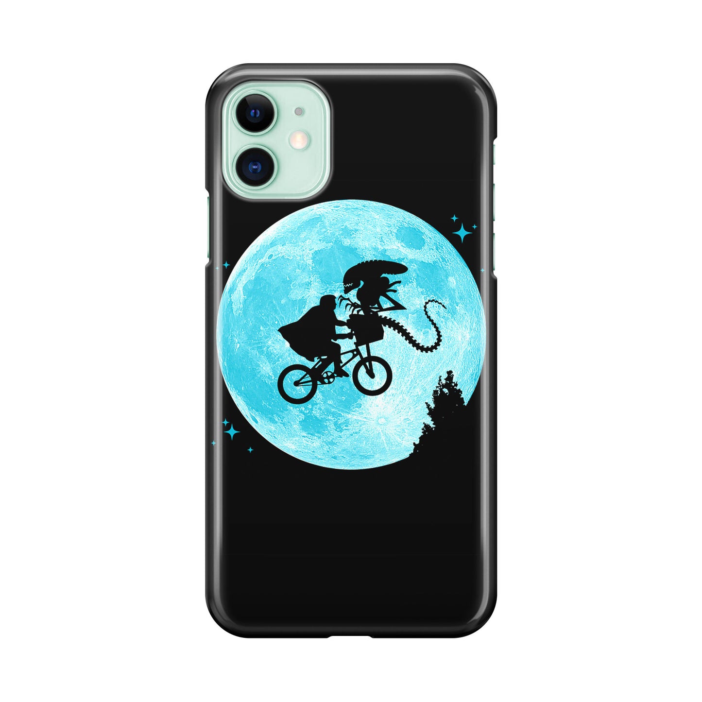 Alien Bike to the Moon iPhone 12 Case