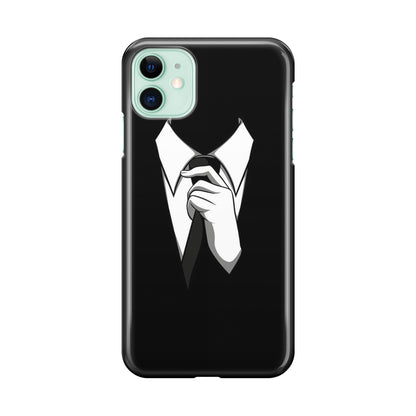 Anonymous Black White Tie iPhone 11 Case