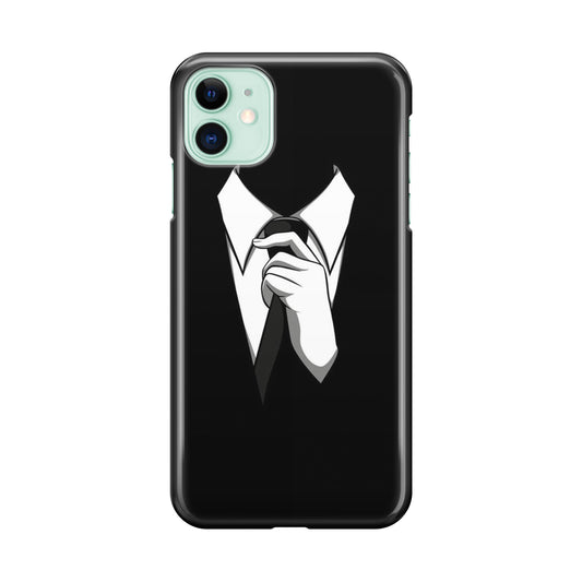 Anonymous Black White Tie iPhone 12 mini Case