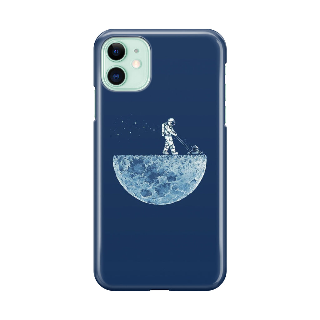 Astronaut Mowing The Moon iPhone 12 Case